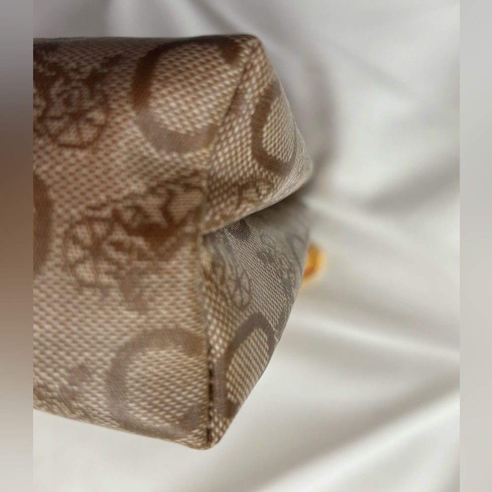 Celine Tan and Brown Patterned Pouch, GVC - Picture 5 of 11